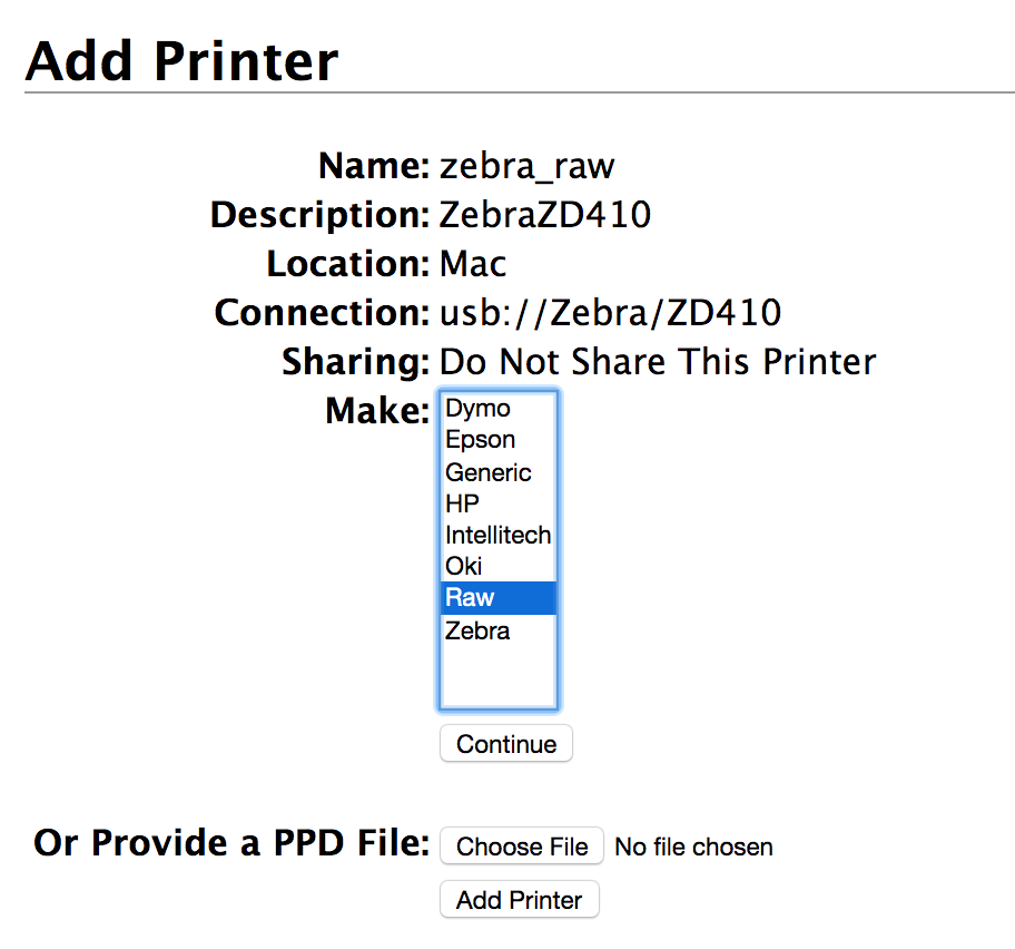 Retail Printing Labels Using a Zebra Printer (Mac)